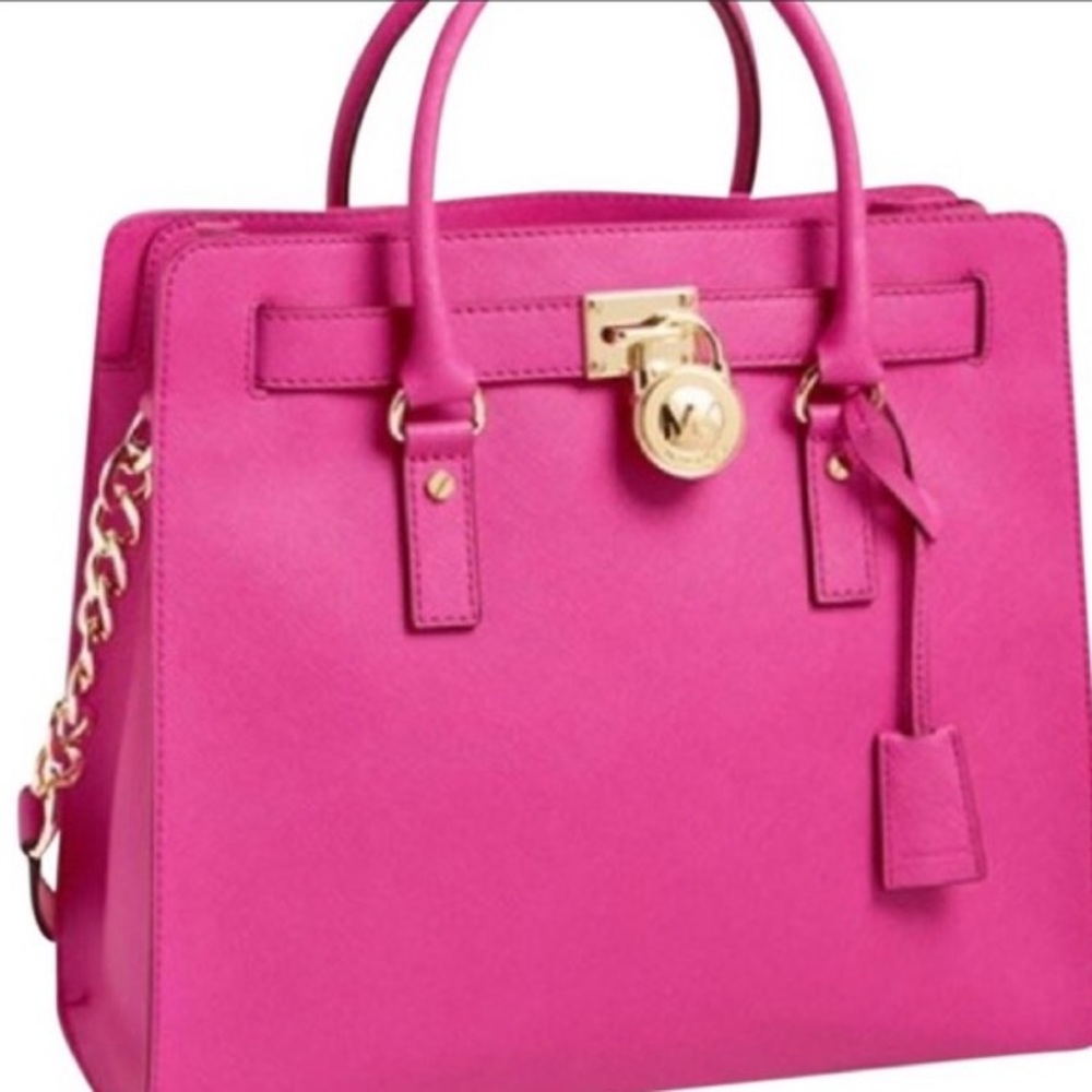 Michael Kors Hamilton Hot Pink Bag